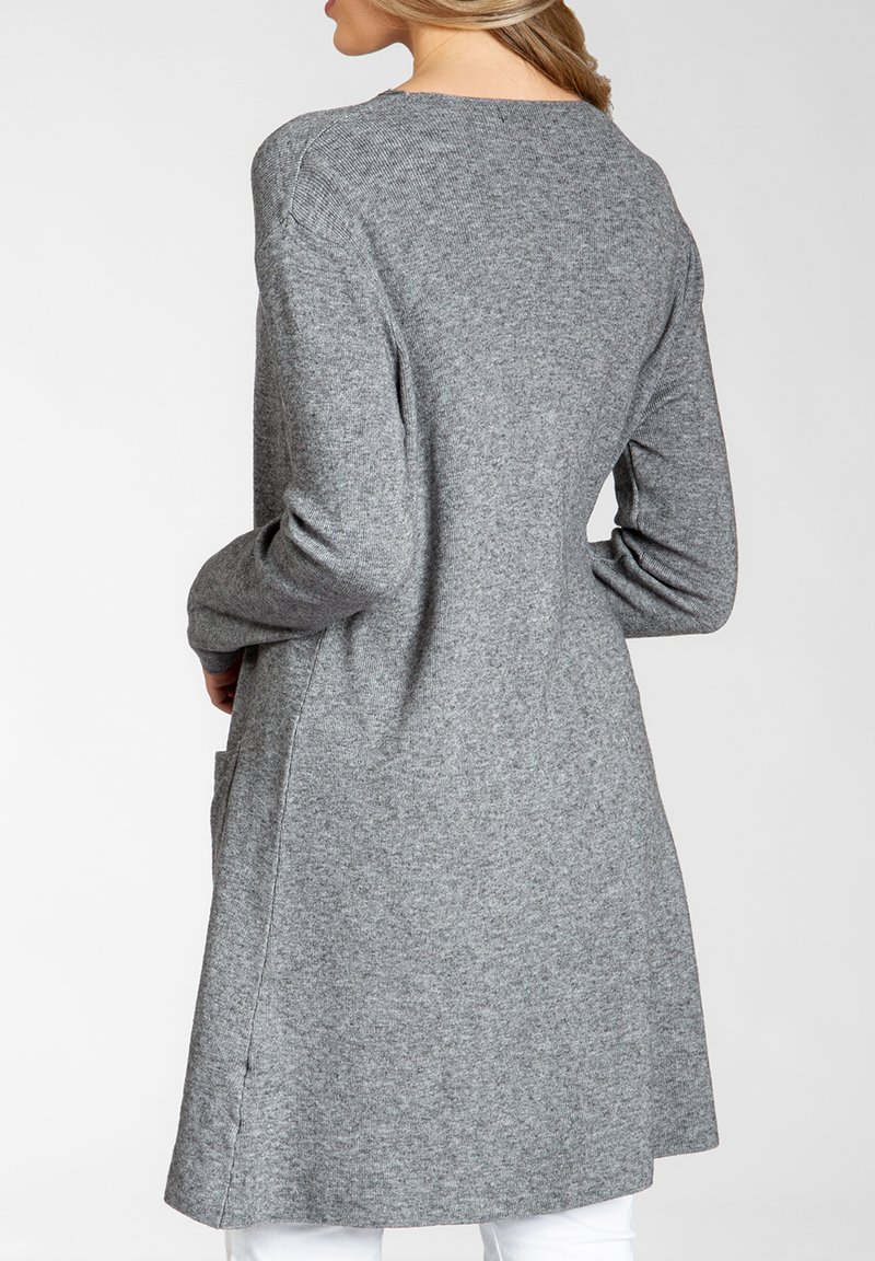 Damen Strickjacken | Caspar Strickjacke grau meliert/grau-meliert - VO66137 Damen Strickjacken | Caspar Strickjacke grau meliert/grau-meliert - VO66137