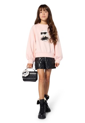 KARL LAGERFELD KIDS, BERMUDA AVEC STRASS - Short - black