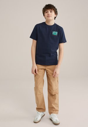 Tričko s potlačou - navy blue