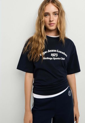 Pepe Jeans, PEPE JEANS PRINT T-SHIRT BABILONIA - T-shirt con stampa - dulwich blue