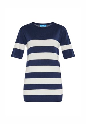 CO-BRANDED WITH SANIKA - T-shirt print - marine weiss