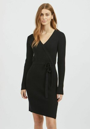 LANGARM - Shift dress - black