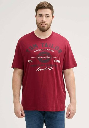 PLUS - MIT LOGO - T-shirt print - deep red