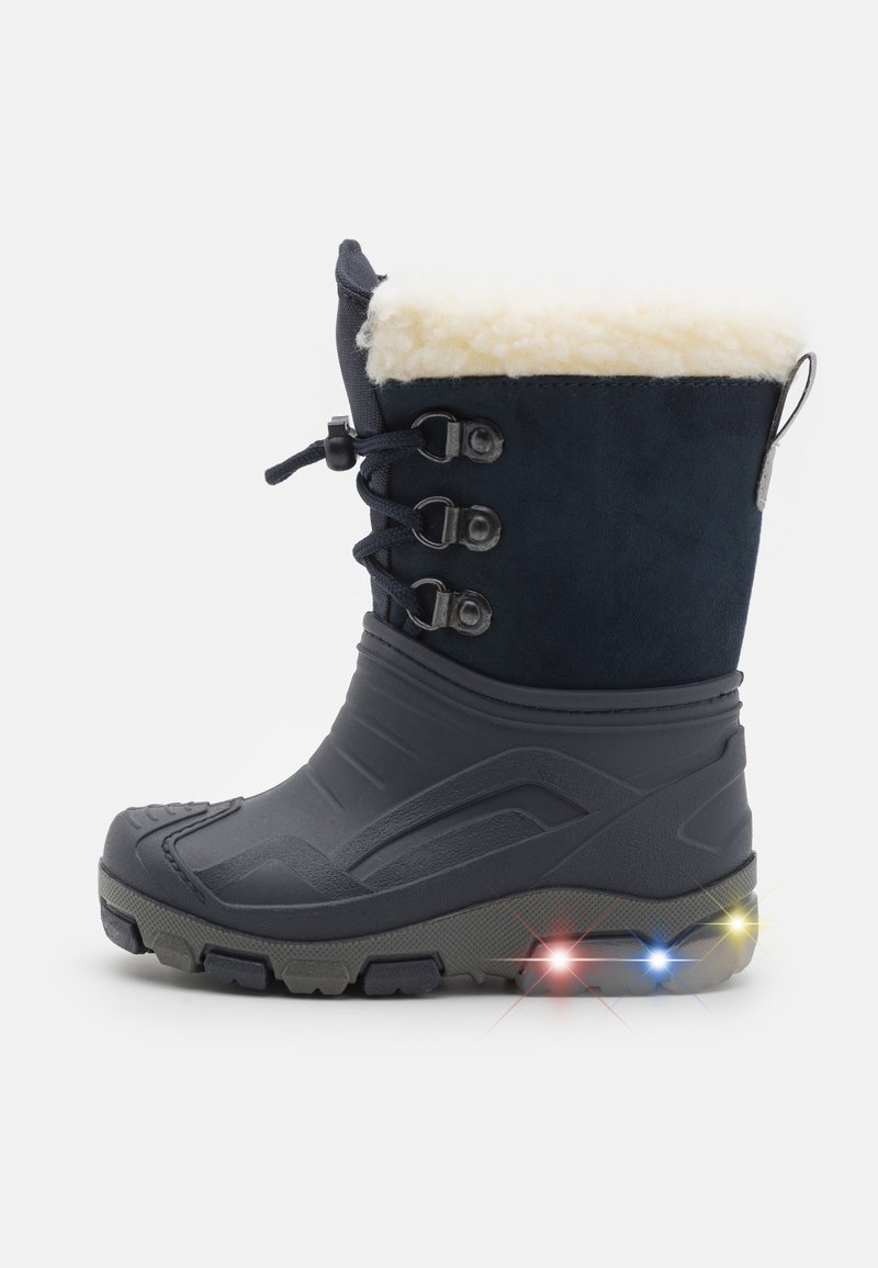 Friboo BLINKING SHOES - Vinterstøvler - dark blue