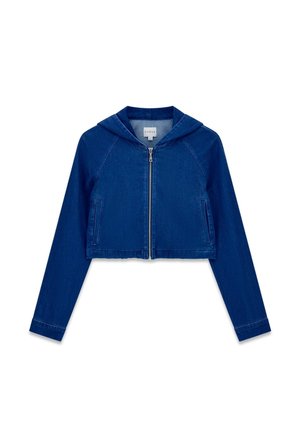 Guess, GEKÜRZTE DENIM-KAPUZENJACKE - Veste en jean - blau
