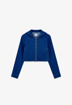 Guess, GEKÜRZTE DENIM-KAPUZENJACKE - Veste en jean - blau