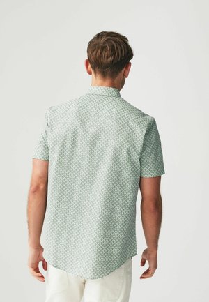 Košile - green geometric print