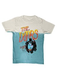 Paradiso Clothing THE DOORS LIGHT MY FIRE STACKED BLUE DYE WASH - Print T-shirt - blue