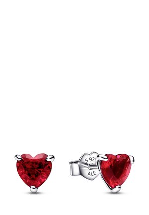 RED HEART - Ohrringe - silver coloured