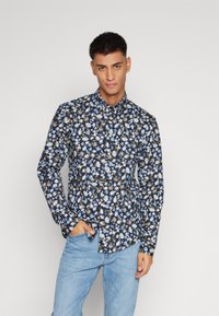 Lindbergh - FLORAL SHIRT - Krekls - blue Miniatūras attēls 1