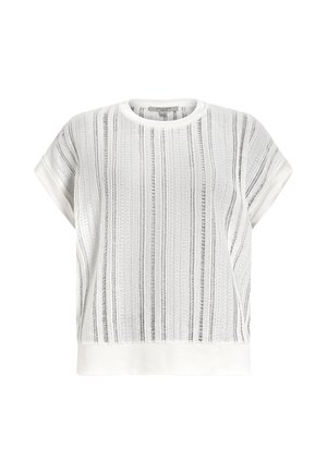 AllSaints GIANA CROCHET - Basic T-shirt - tofu white