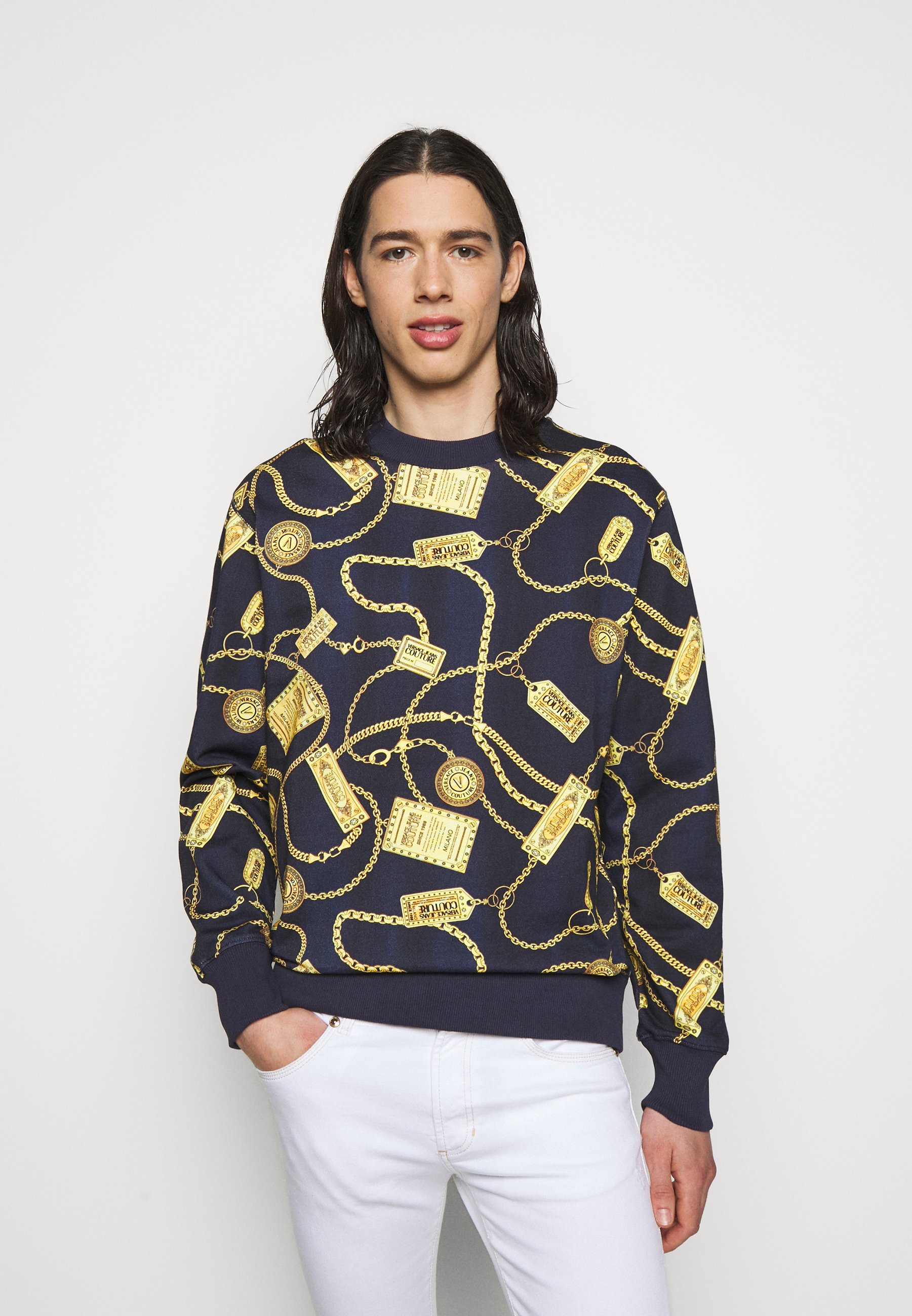 Versace Jeans Couture Felpa - dark blue/blu scuro - Zalando.it