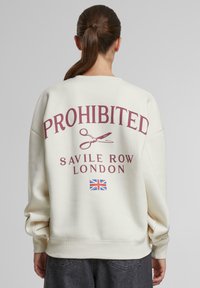 PROHIBITED SAVILE ROW CREW NECK - Felpa - cream