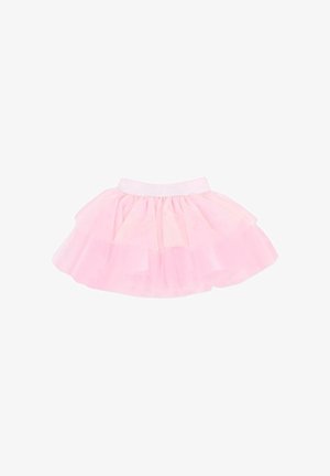 Jupe tutù en tulle rose clair à plusieurs couches avec une ceinture élastique douce, idéale pour le ballet ou les occasions de déguisement.