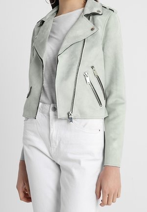 Veste en similicuir - light green
