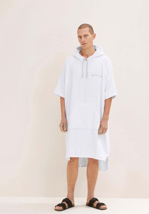 TOM TAILOR SURFPONCHO MIT KAPUZE  - Bademantel - white