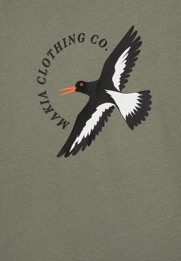 WADER UNISEX - Print T-shirt - deep sage3