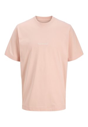 Jack & Jones, JORNORREBRO EMB TEE SS CREW NECK NOOS - Printtipaita - peach melba