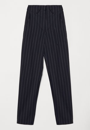 HORACIA - Pantalon classique - dark navy/ecru