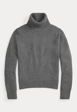 Polo Ralph Lauren, WOOL TURTLENECK SWEATER - Džemper - flannel grey heather