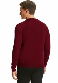 FALKE BASIC NEW MERINO CREW NECK - Strickpullover - wine