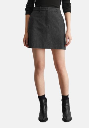 Marc O'Polo AUS ITALIENISCHEM MIX - A-Linien-Rock - deep grey melange