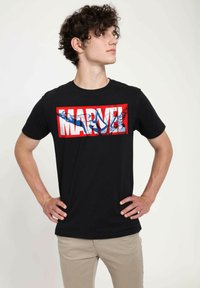 Marvel SPIDER-MAN CLASSIC SPIDER MARVEL UNISEX - Triko s potiskem - black