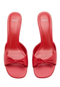 Mango Mules de tacón - red