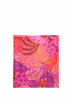 Šála - pink jungle print