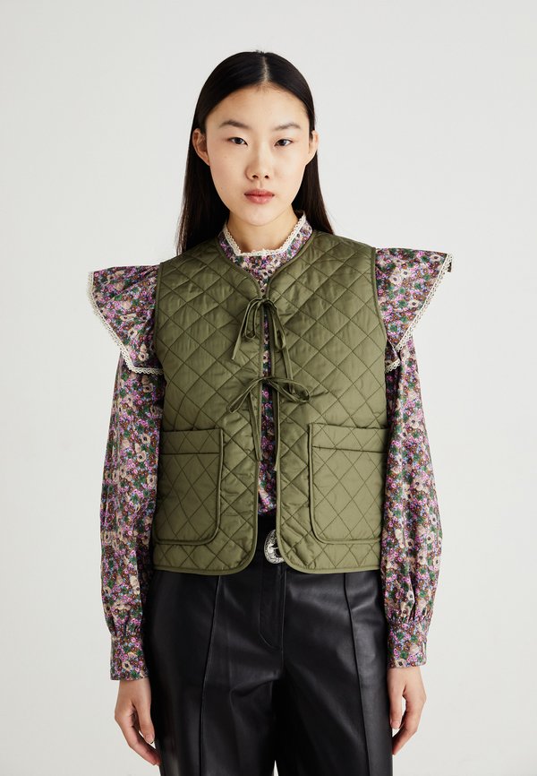 NMIRIS QUILTED BOW VEST - Weste - kalamata