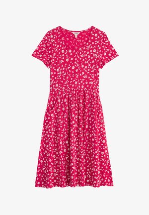 Seasalt Cornwall, SEASALT CORNWALL ENOR DRESS - Jerseyjurk - sea spray floral bright radish