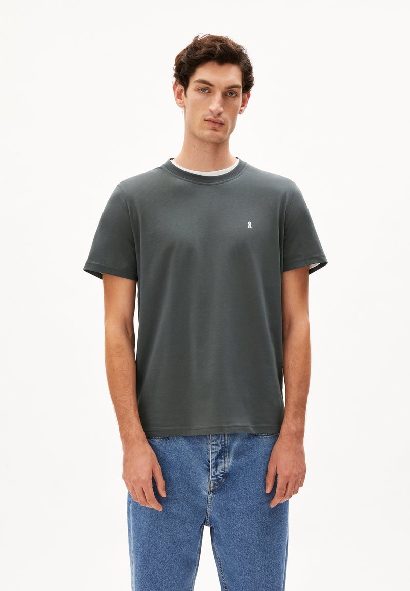 ARMEDANGELS LAARON - T-Shirt basic - space steel