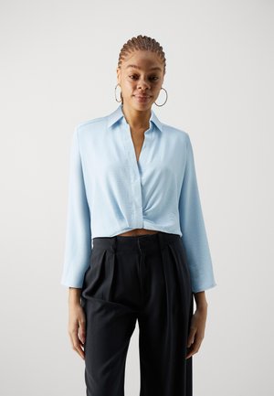 ONLDINA METTE COLLAR TIE SHIRT - Bluse - blue