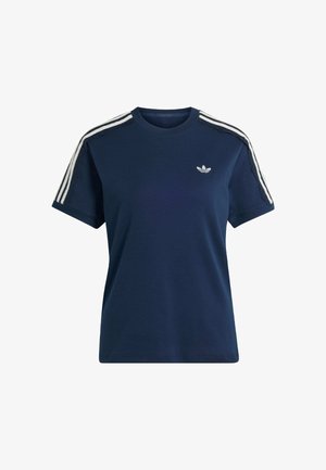 adidas Originals, LACE 3 STRIPES TEE - Camiseta estampada - collegiate navy
