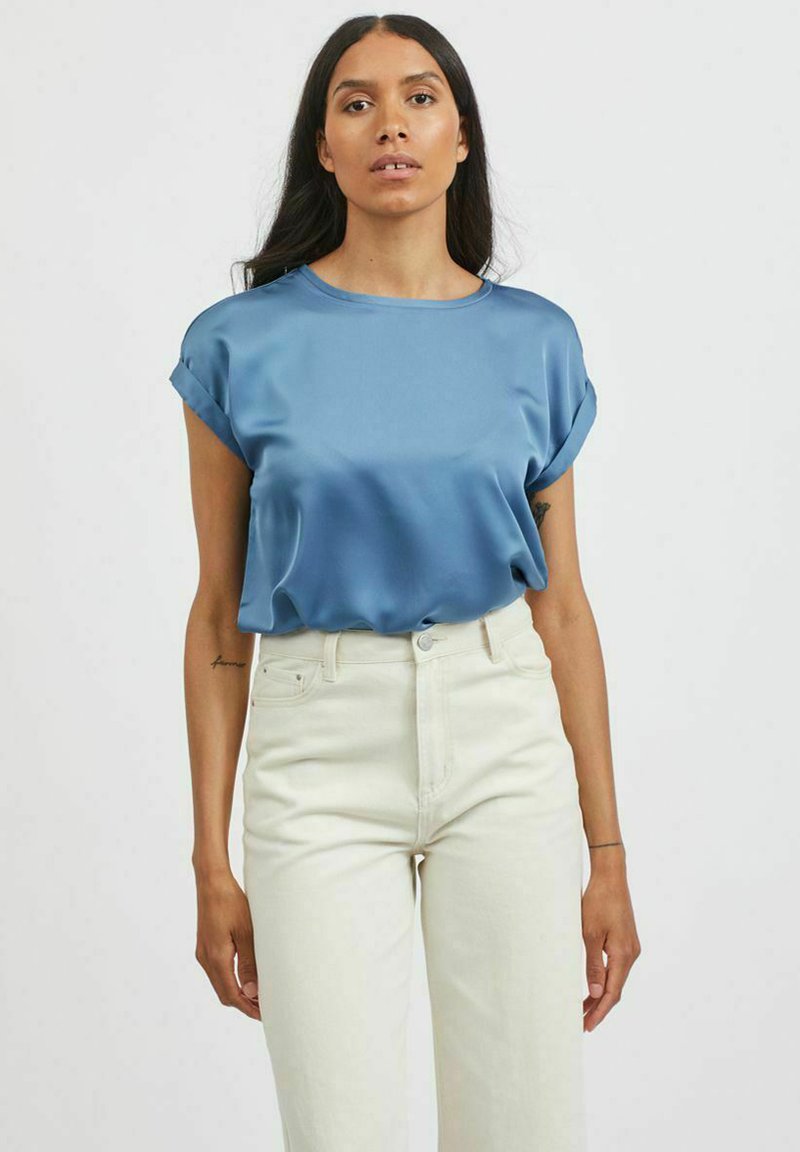 VILA VIELLETTE jasnoniebieski