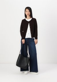 Rosemunde LAICA O NECK CARDIGAN - Chaqueta de punto - dark espresso