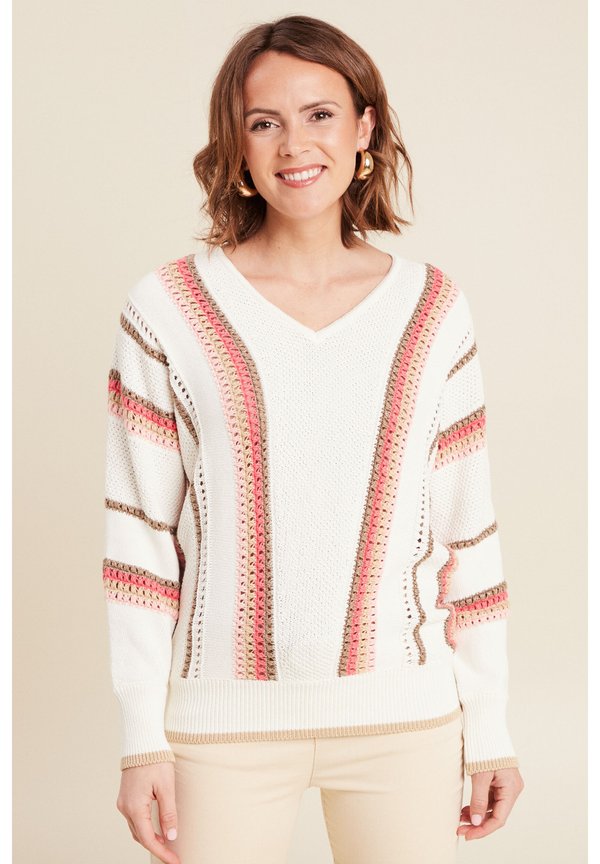 Strickpullover - ecru