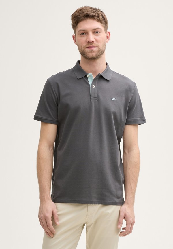 BASIC WITH CONTRAST - Poloshirt - dark shadow