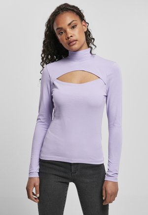 Urban Classics CUT-OUT TURTLENECK - Langarmshirt - lavender