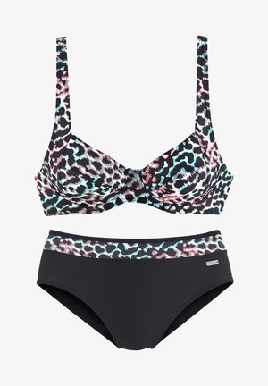 Venice Beach, Bikini - schwarz-bedruckt