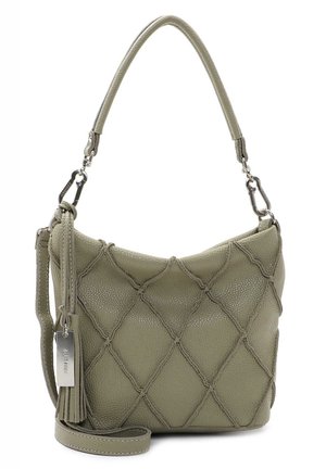 Sac à Main Bandoulière SISLEY Kaki Satin - Occasion Petit Modèle