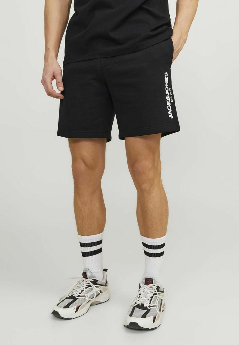 Jack Jones REGULAR FIT Tracksuit Bottoms Black Zalando jack-jones-regular-fit-tracksuit-bottoms-black-zalando