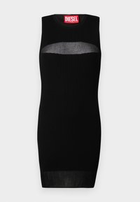 SLENDER - Strikket kjole - black