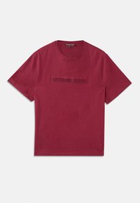 EMBOSS SHADOW LOGO TEE - Paprasti marškinėliai - red