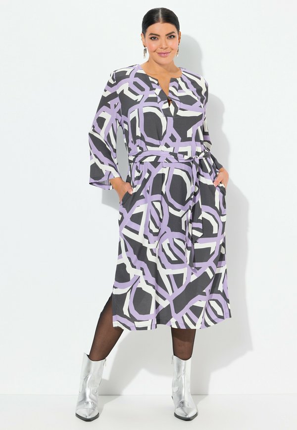 ABSTRACT SHORT SLEEVE  - Freizeitkleid - asphalt