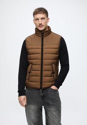 HYBRID VEST - Mellény - malt brown