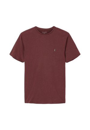AllSaints, BRACE SS CREW - T-shirt basic - burnt red