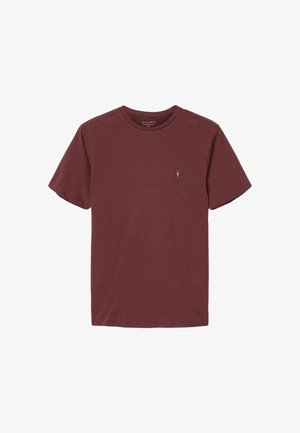 AllSaints, BRACE SS CREW - T-shirt basic - burnt red