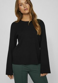 VILA VICASSIE  - Jersey de punto - black beauty