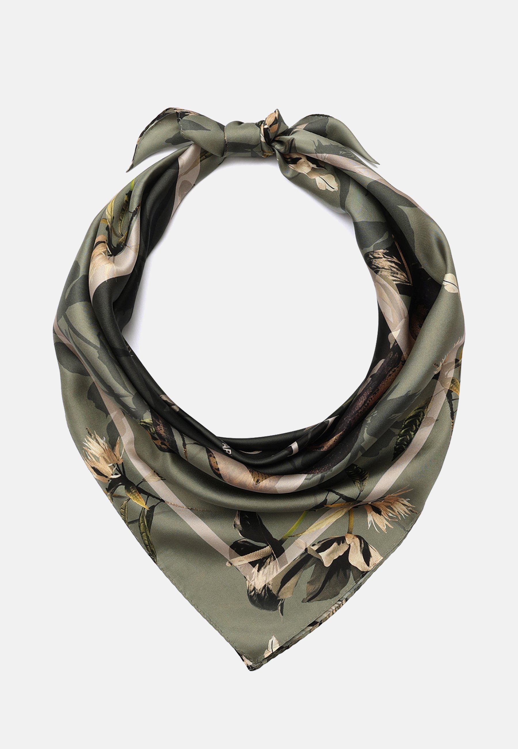 AllSaints EMERGE SQUARE - Scarf - light pastel green/light green